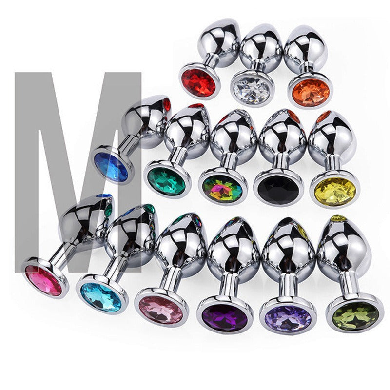 Plug Anal Metal SM — Juguete Íntimo Unisex en 14 Colores
