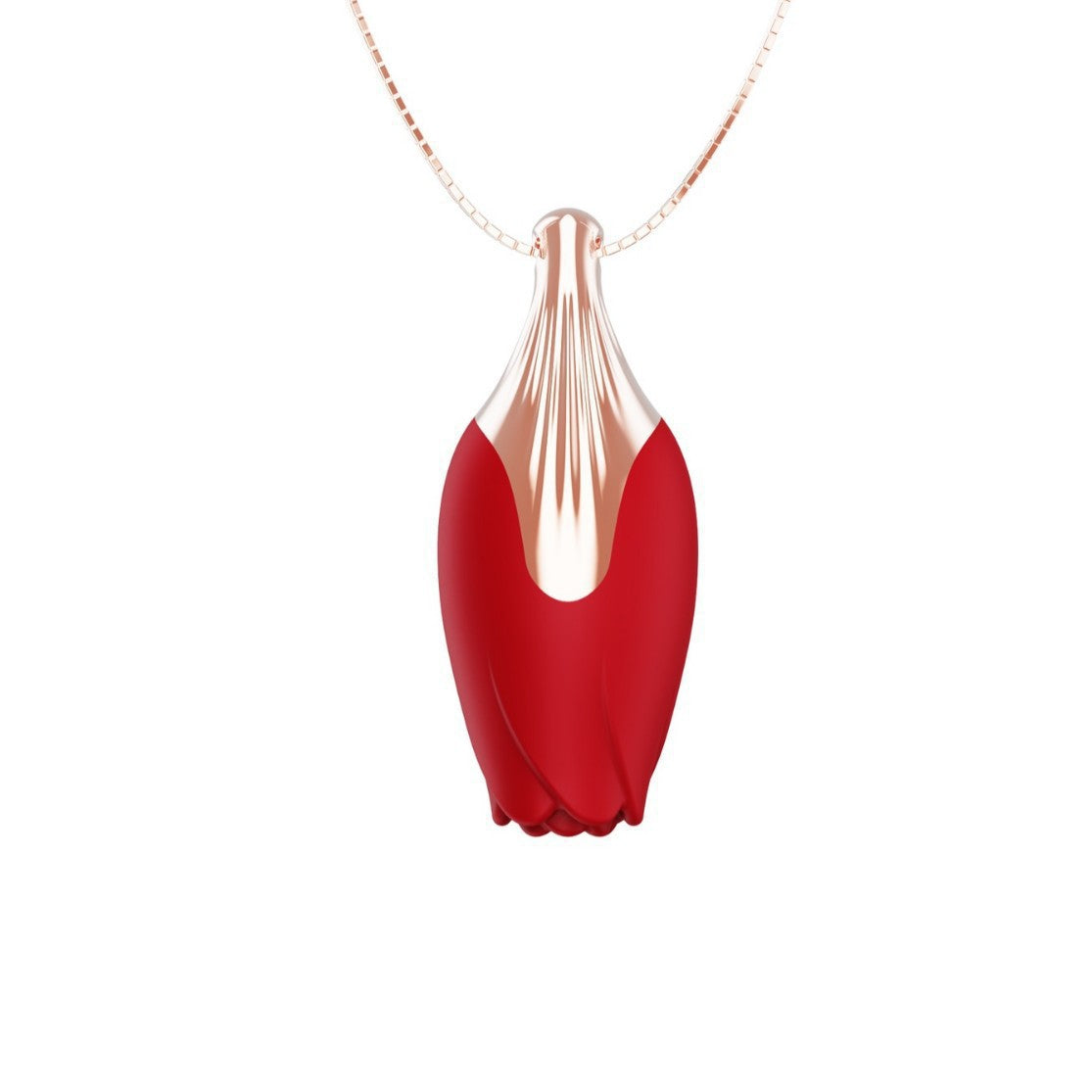 Vibrador Rosa con Collar — Juguete Íntimo Discreto para Mujer