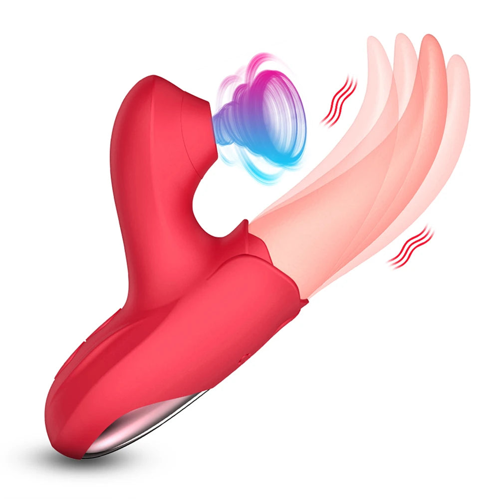 Vibrador con Lengüeta — Estimulador de Pezones y Clítoris