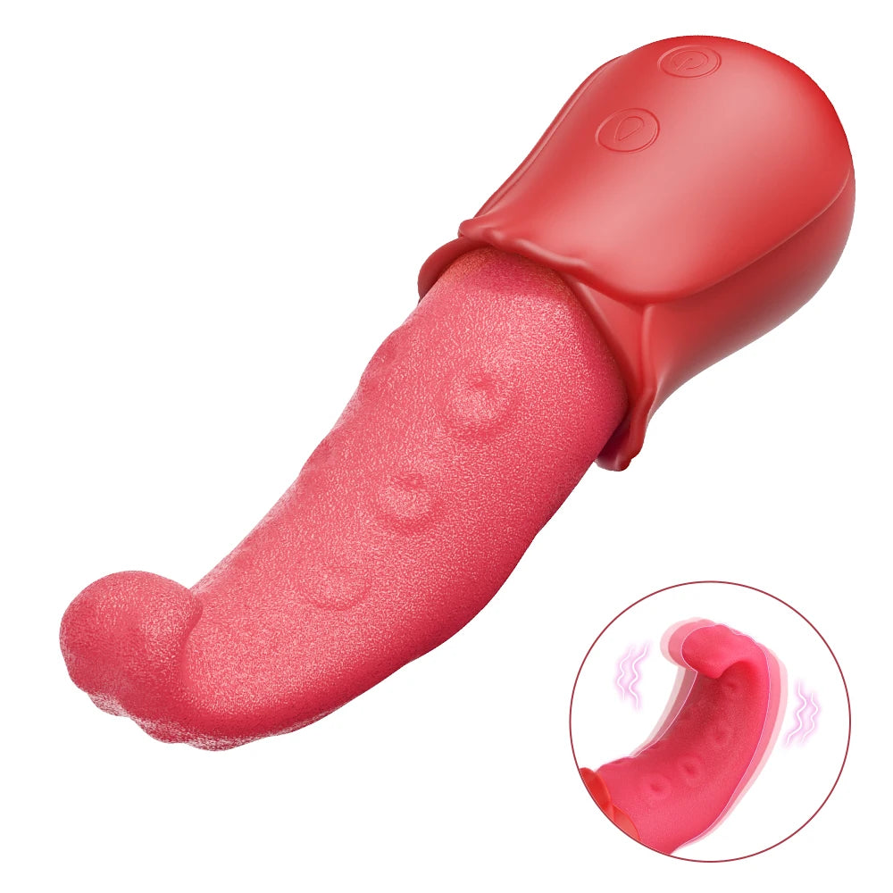 Vibrador con Lengüeta — Estimulador de Pezones y Clítoris