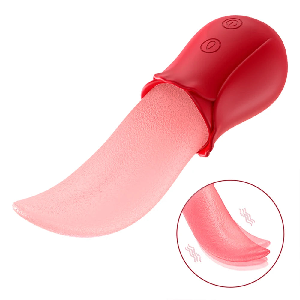 Vibrador con Lengüeta — Estimulador de Pezones y Clítoris