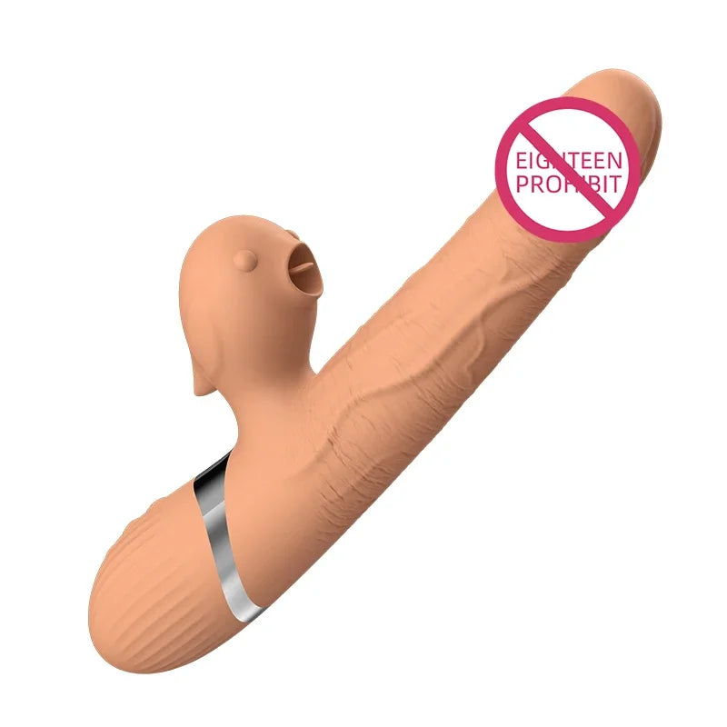 Estimulador Femenino con Lengüeta — Clítoris y Punto G