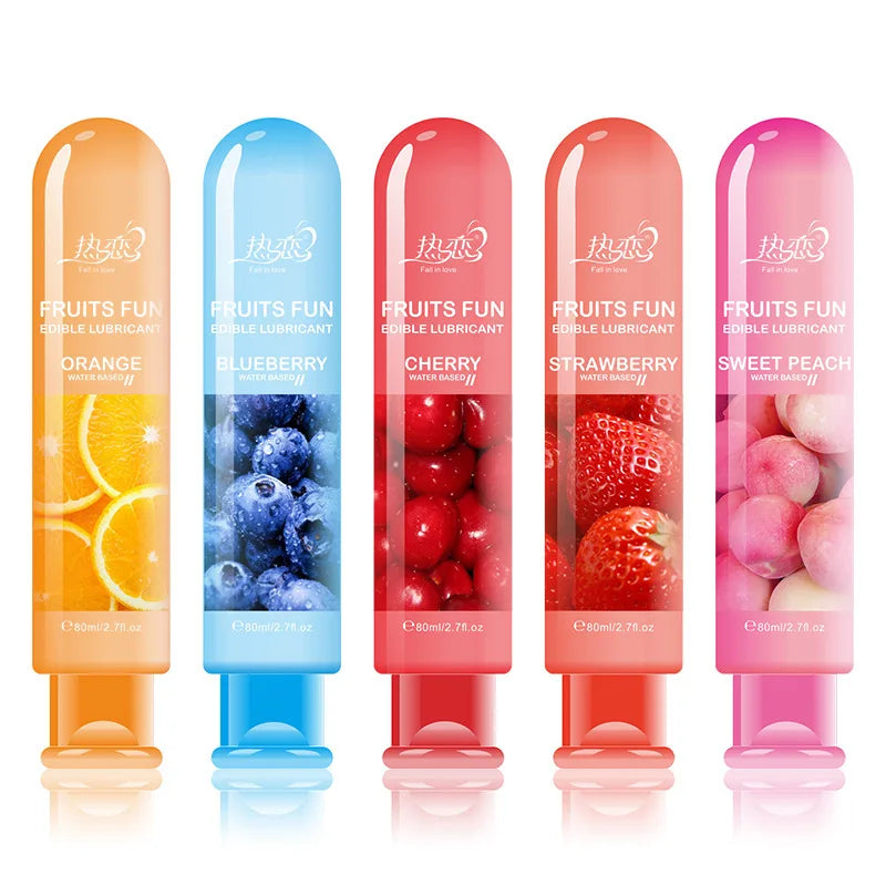 Gel Lubricante Comestible con Sabores — Masaje Sensual