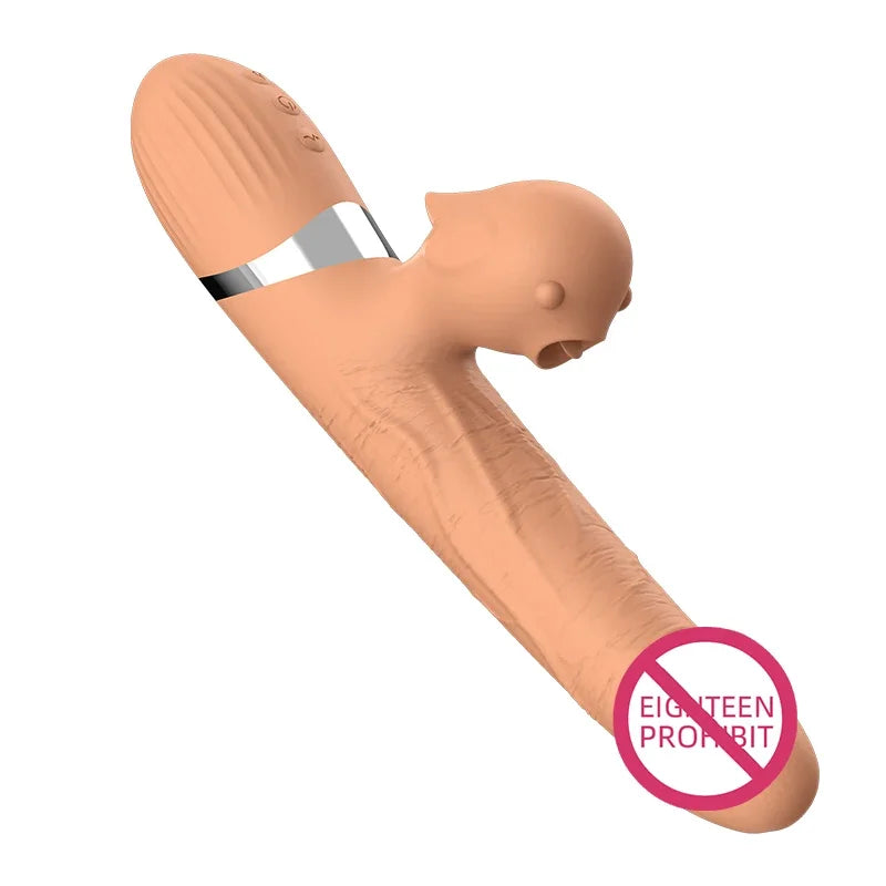 Estimulador Femenino con Lengüeta — Clítoris y Punto G