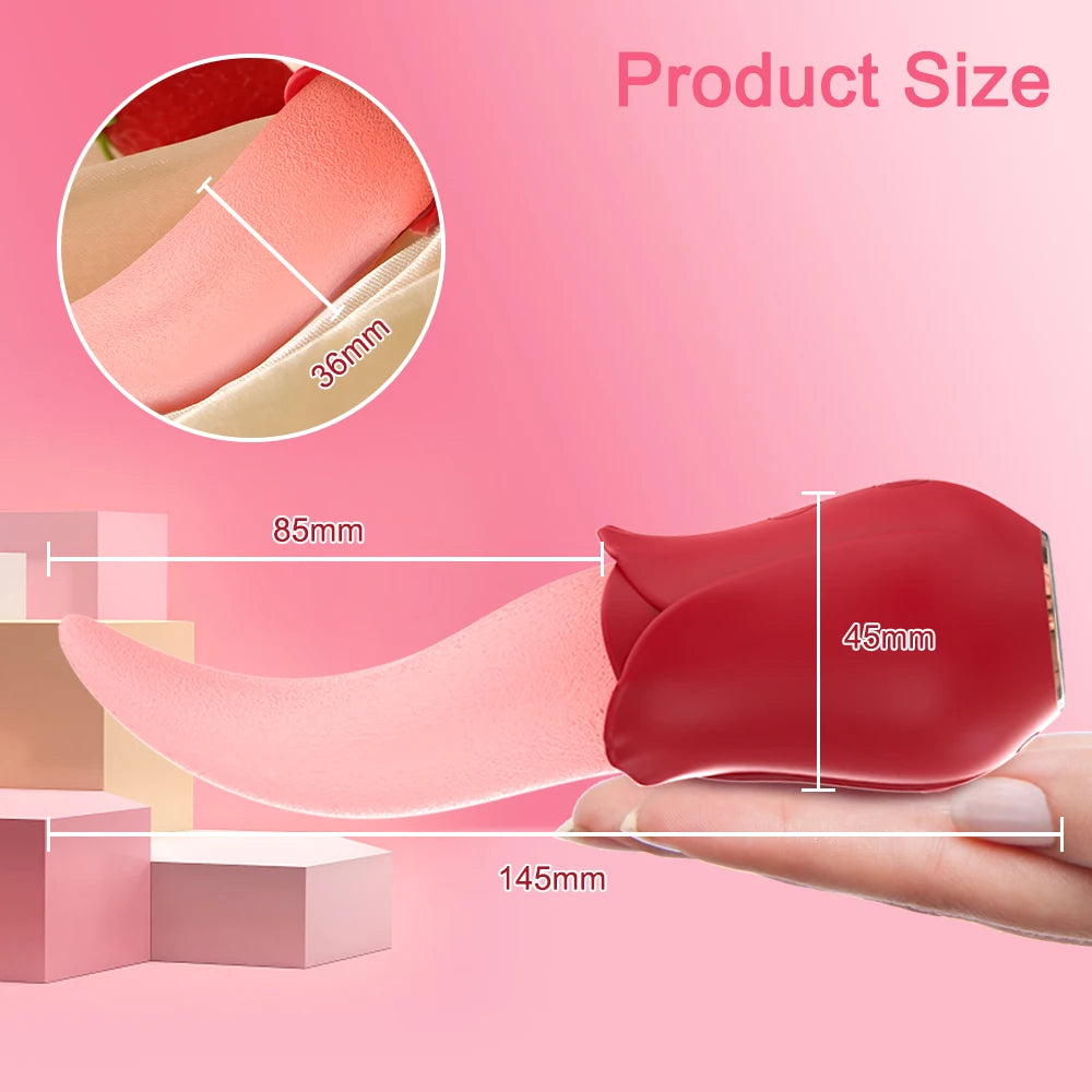 Vibrador con Lengüeta — Estimulador de Pezones y Clítoris