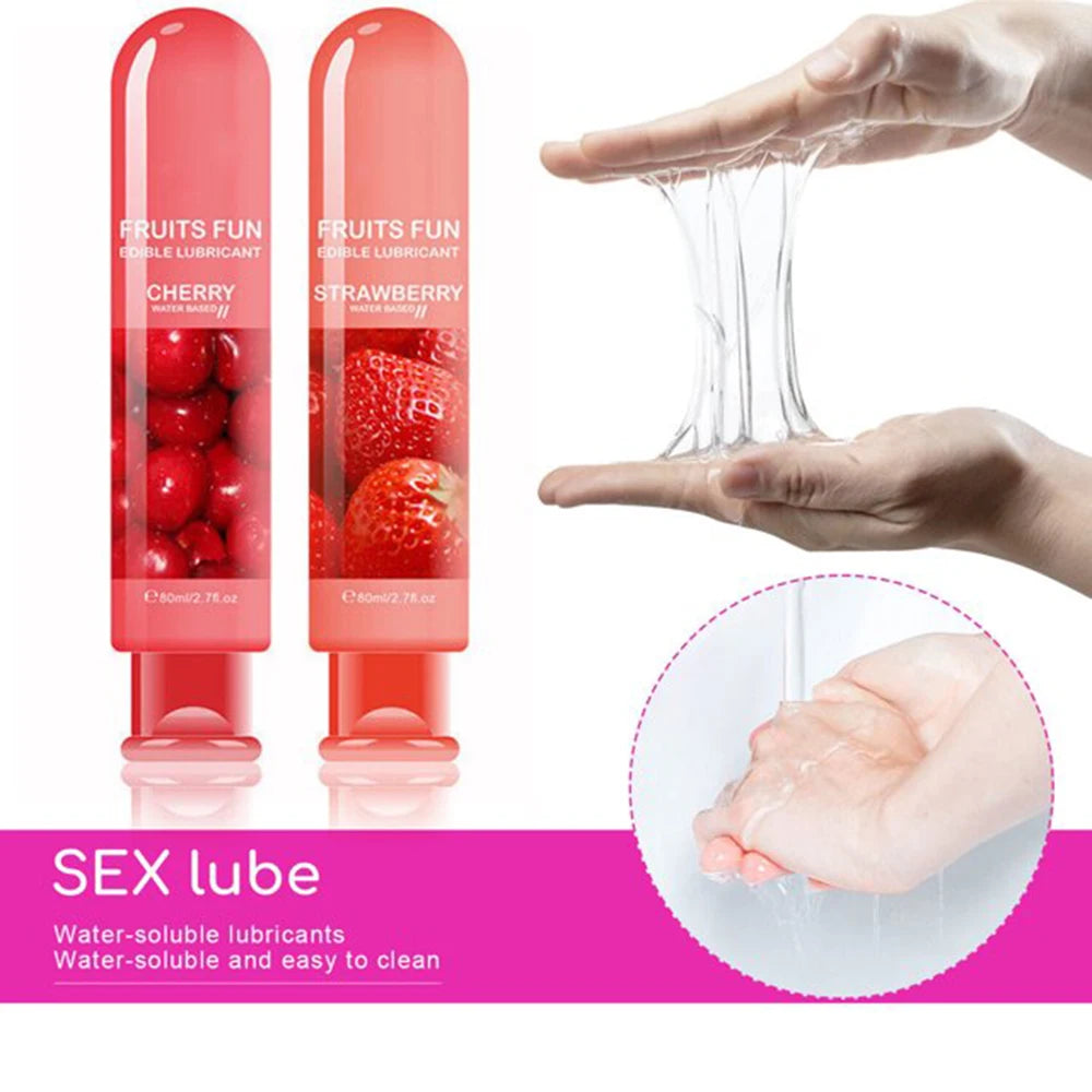 Gel Lubricante Comestible con Sabores — Masaje Sensual