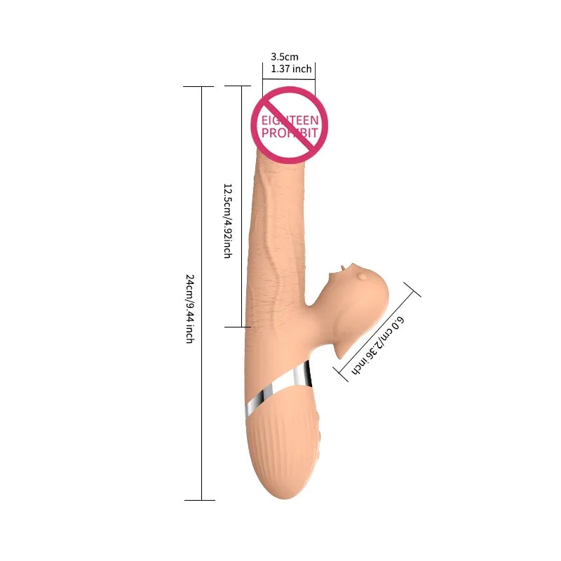 Estimulador Femenino con Lengüeta — Clítoris y Punto G