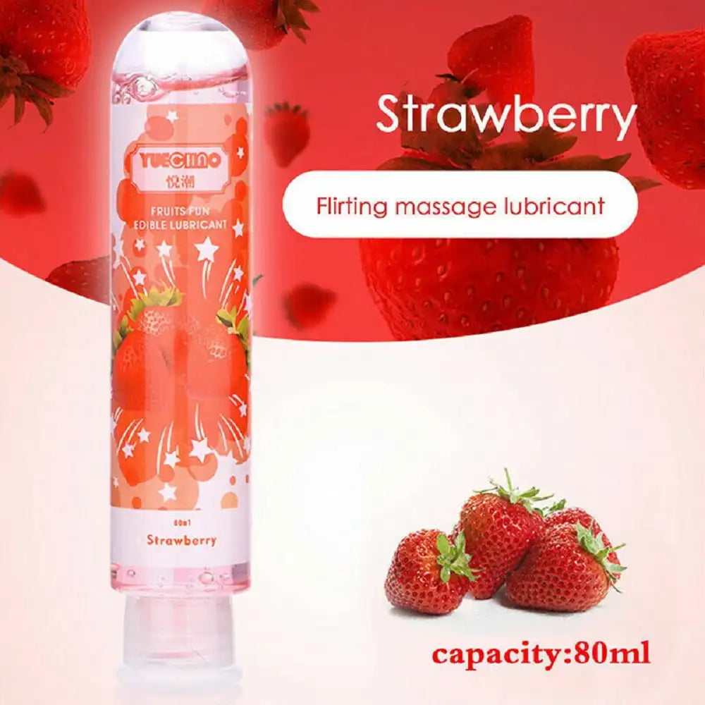 Gel Lubricante Comestible con Sabores — Masaje Sensual