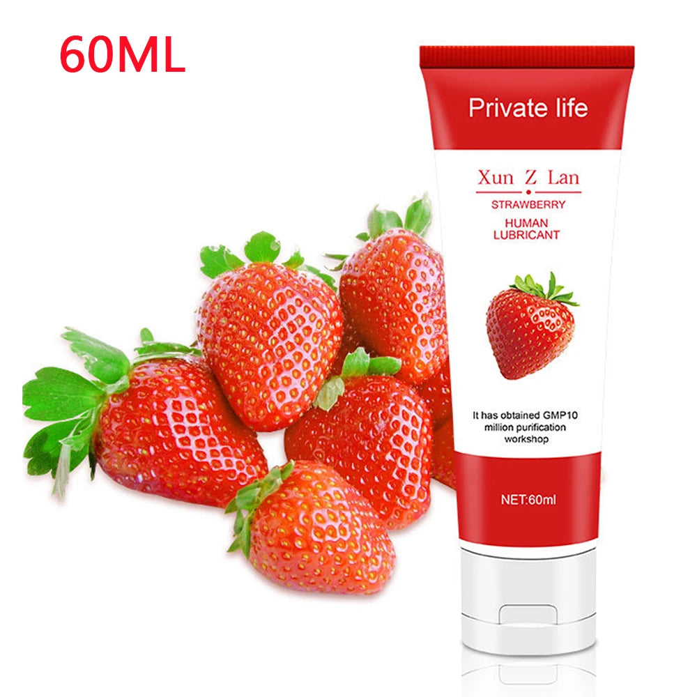 Gel Lubricante Comestible con Sabores — Masaje Sensual