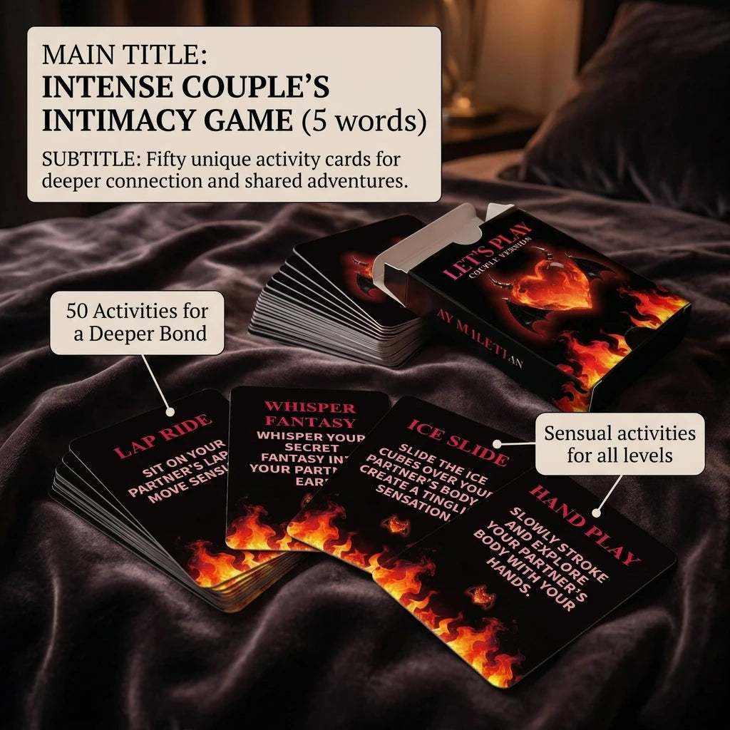 Juego de Cartas Íntimas para Parejas — 50 Cartas Interactivas