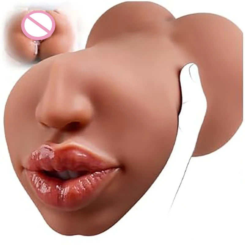 Masturbador Masculino Realista 2 en 1 — Placer Oral