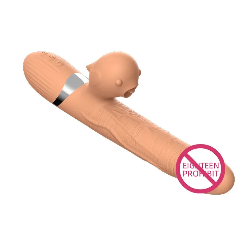 Estimulador Femenino con Lengüeta — Clítoris y Punto G