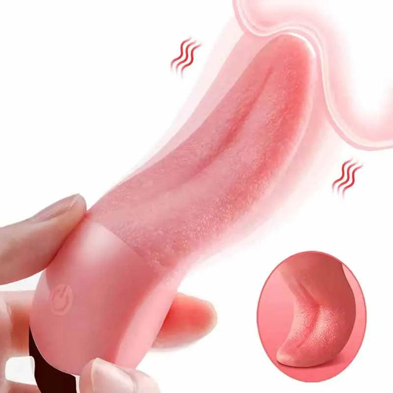 Vibrador con Lengüeta — Estimulador de Pezones y Clítoris
