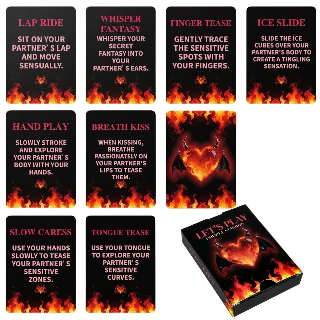 Juego de Cartas Íntimas para Parejas — 50 Cartas Interactivas