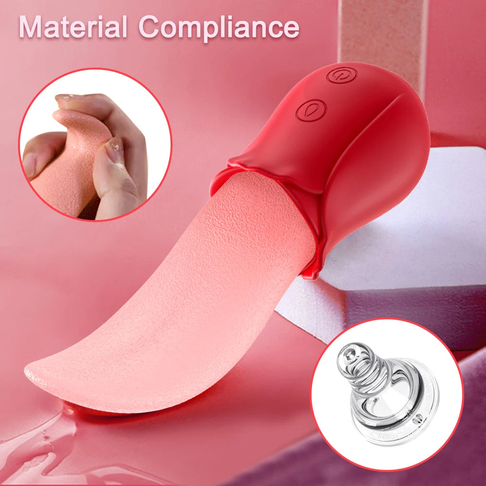 Vibrador con Lengüeta — Estimulador de Pezones y Clítoris