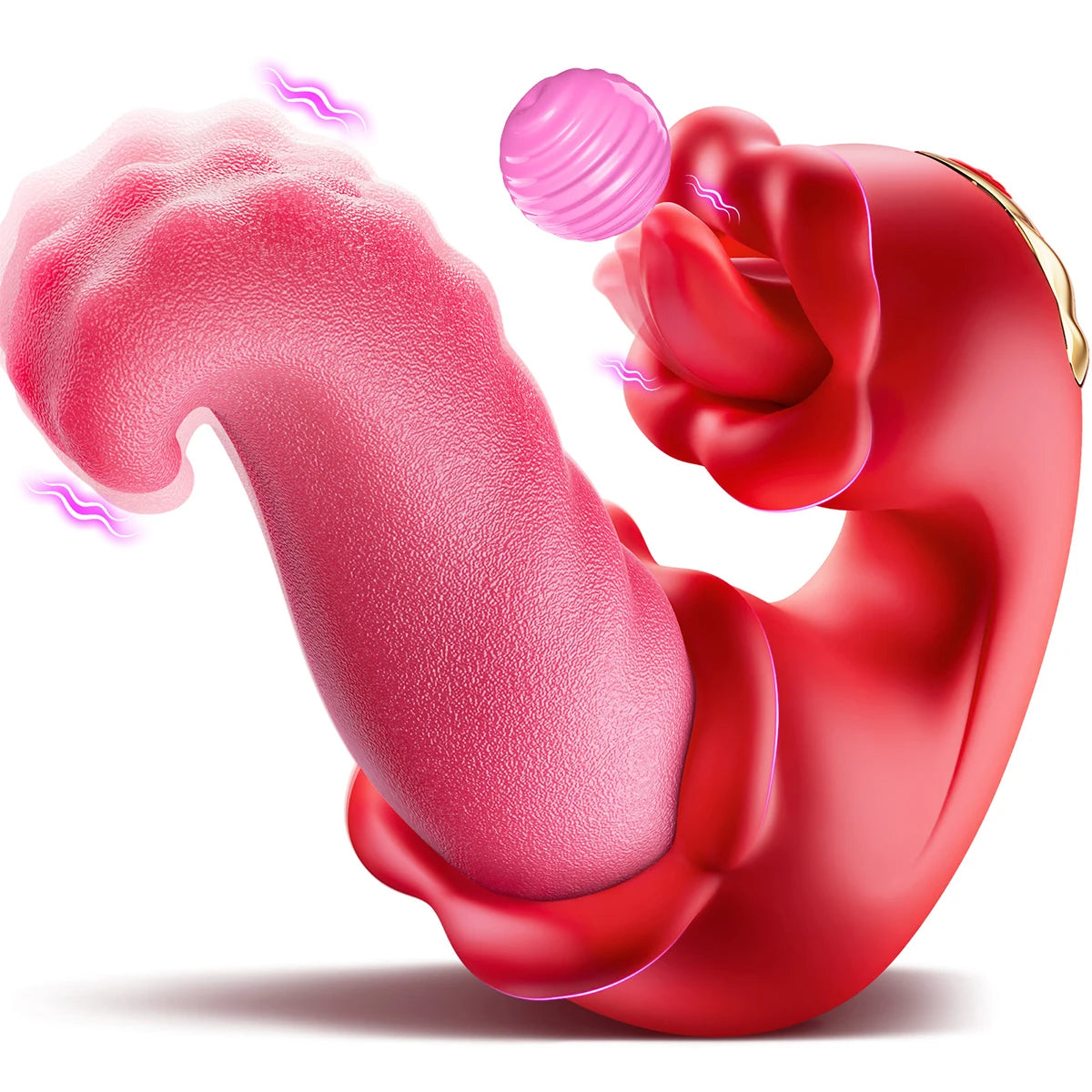 Vibrador con Lengüeta — Estimulador de Pezones y Clítoris