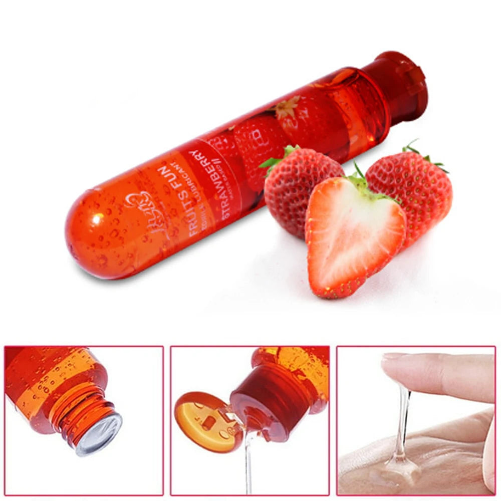 Gel Lubricante Comestible con Sabores — Masaje Sensual