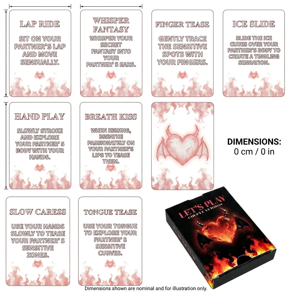 Juego de Cartas Íntimas para Parejas — 50 Cartas Interactivas