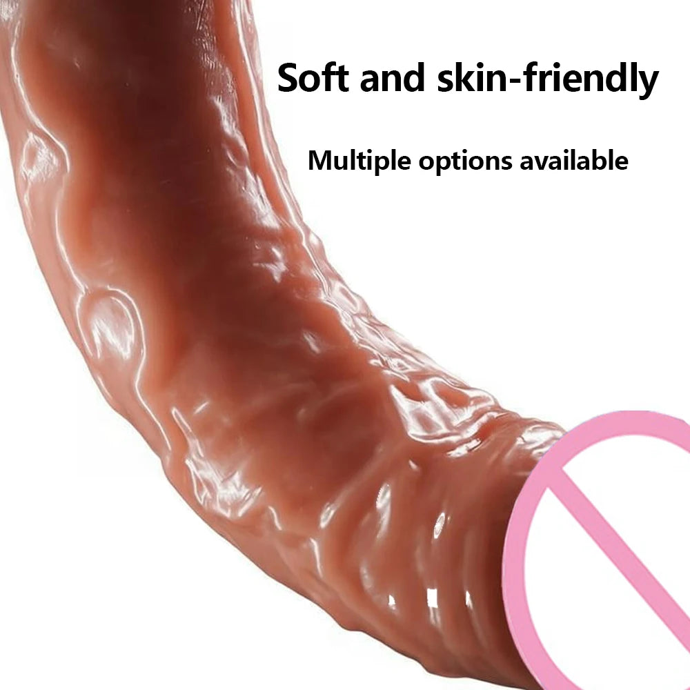 Dildo Realista con Ventosa — 4 Tallas Disponibles
