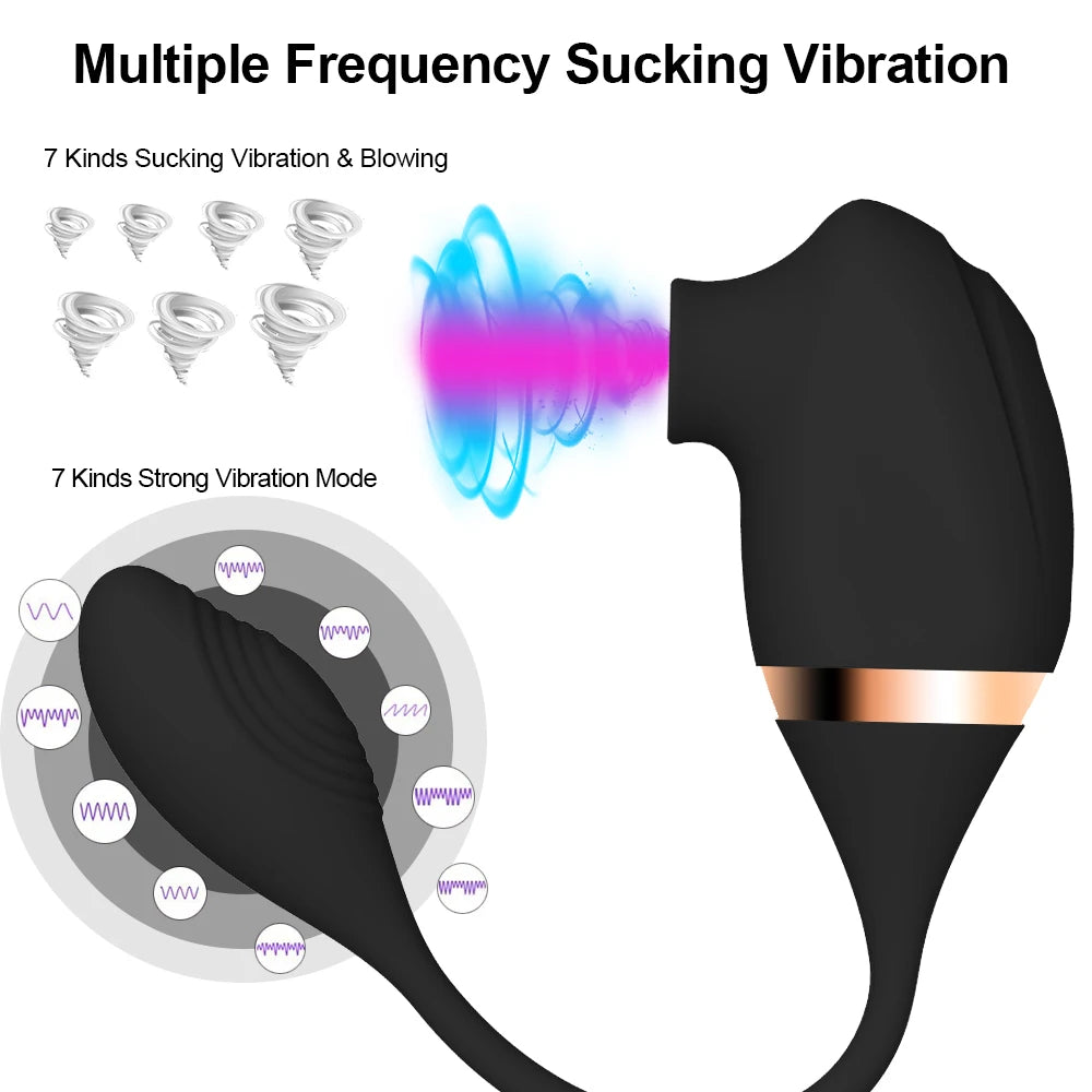 Vibrador Femenino 2 en 1 — Estimulador de Clítoris y Punto G